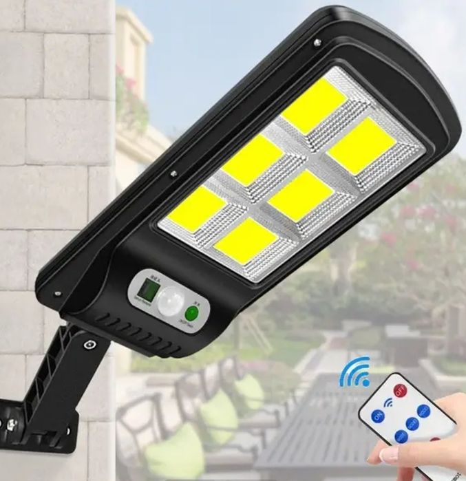 фонарь вуличний з датчиком  руху прожектор на сонячній батареи дроп