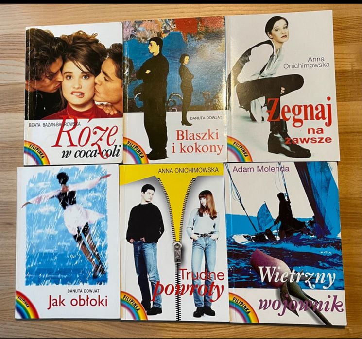 Zestaw 6 młodzieżowych książek z wydawnictwa Filipinki