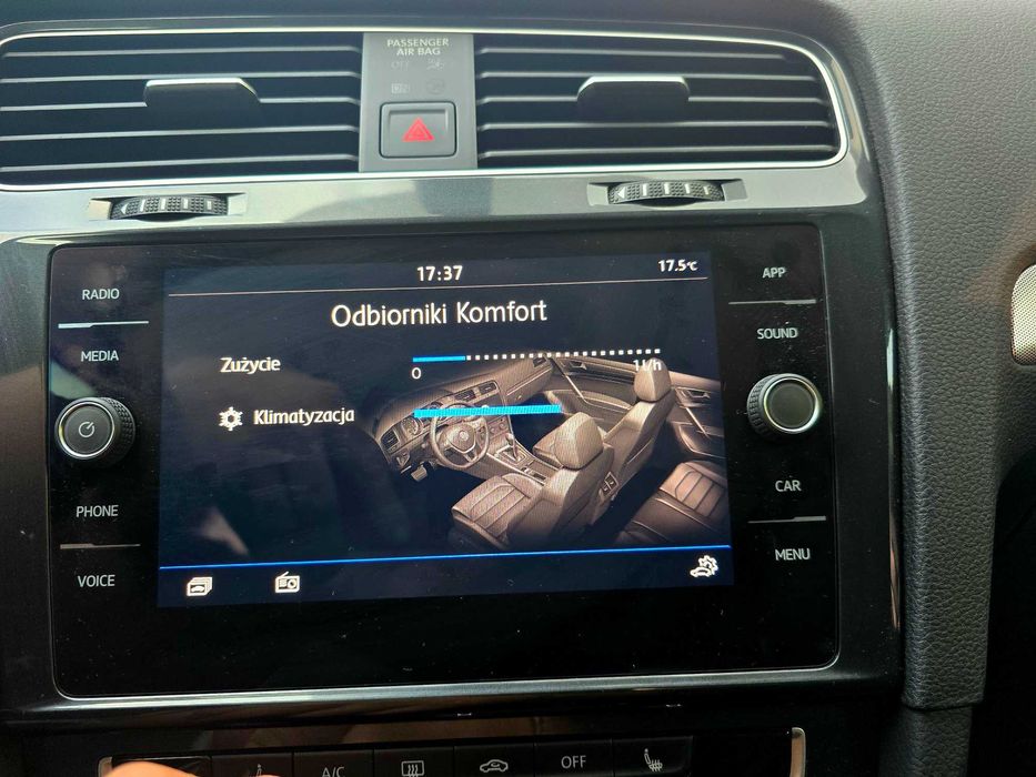 VW Golf 2019r 1.6TDi Salon PL. ASO, 2kpl kół, Faktura Vat 23%. Ładny