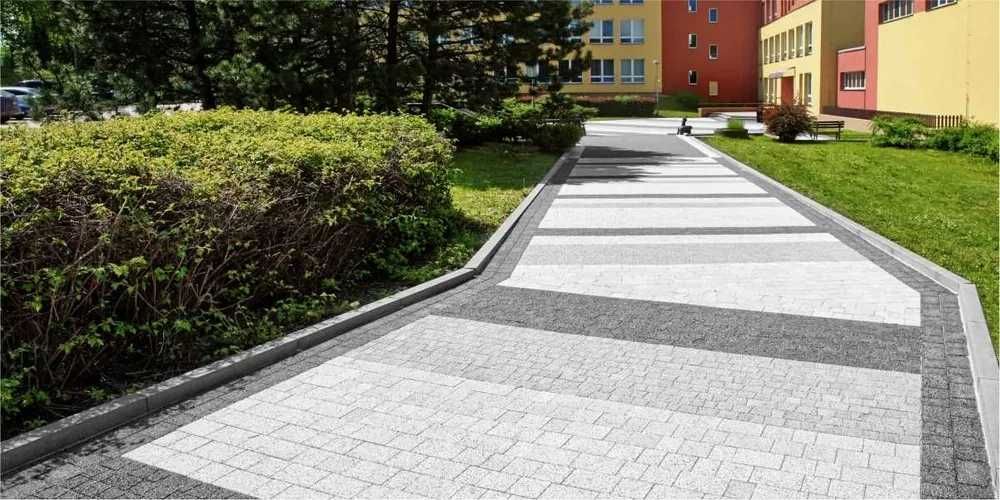 Obrzeże chodnikowe betonowe oporniki krawężnik krawężniki obrzeża żwir