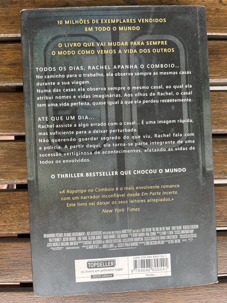 Livro “A Rapariga No Comboio”