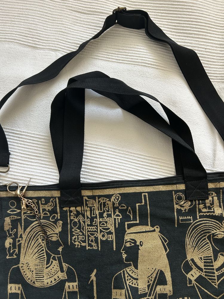 Duża oryginalna torba shopper egipski design