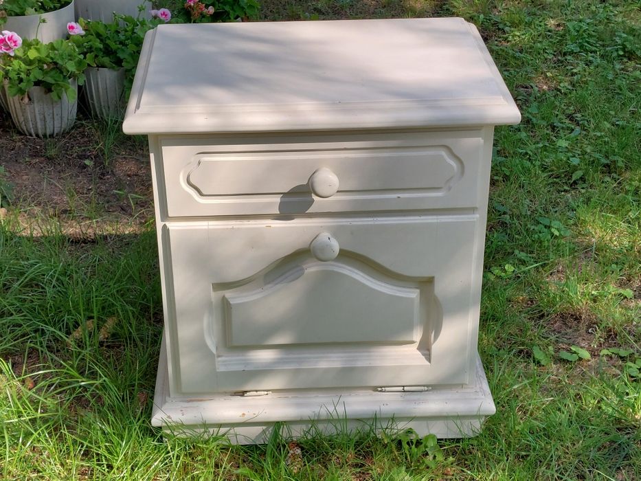 Stolik nocny drewniany Sonthofen ciężki 2szt