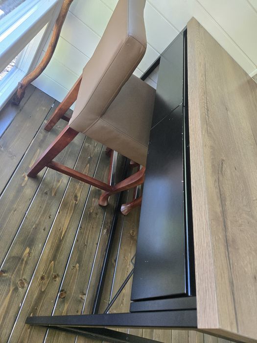 Stół barowy, wyspa kuchenna 120x90x60 dwa hokery w stylu Loft