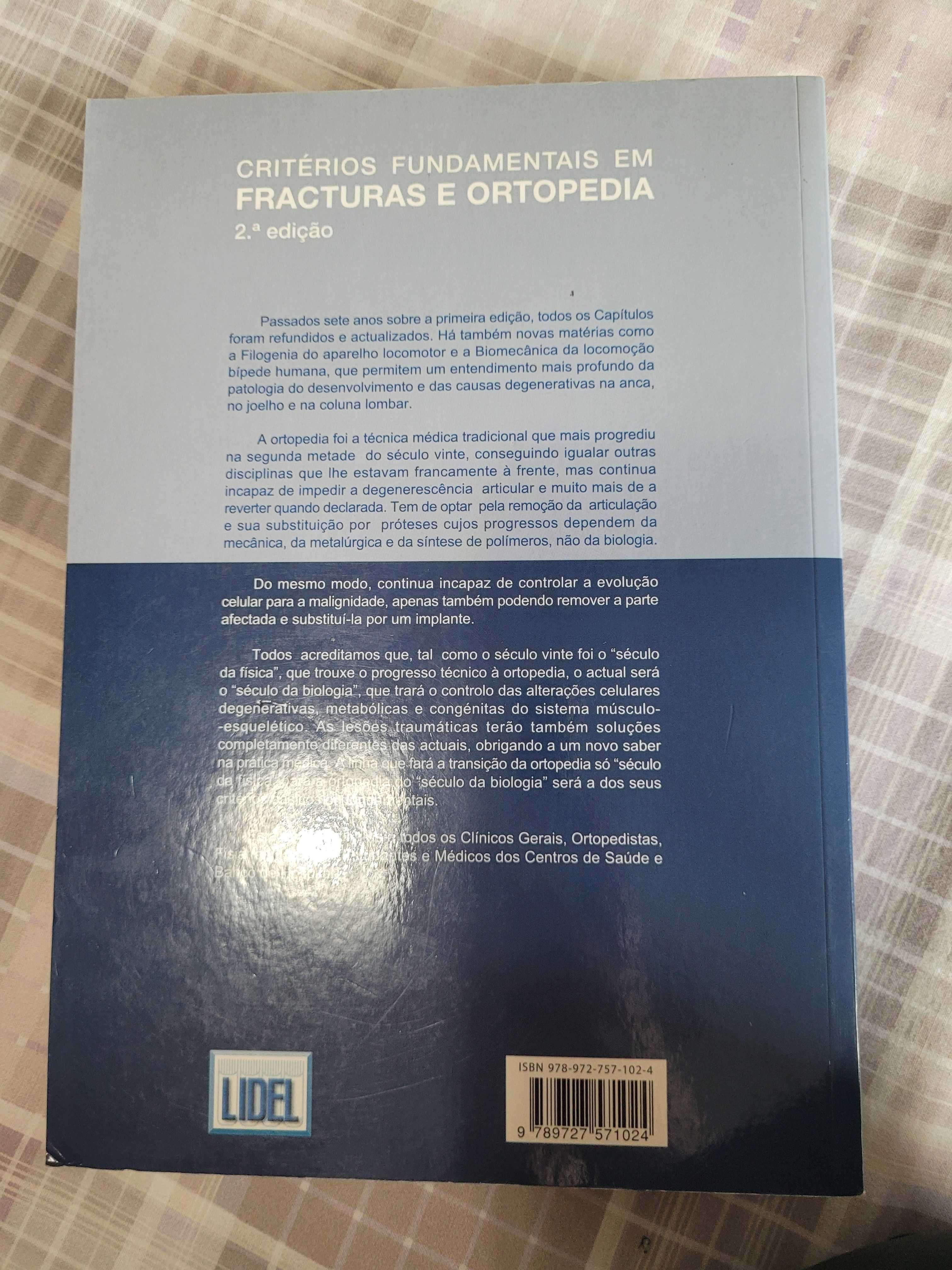 Livro Medicina "Critérios Fundamentais em Fracturas e Ortopedia"