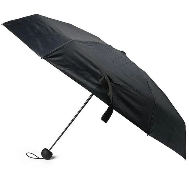 Компактный зонтик в капсуле-футляре Черный