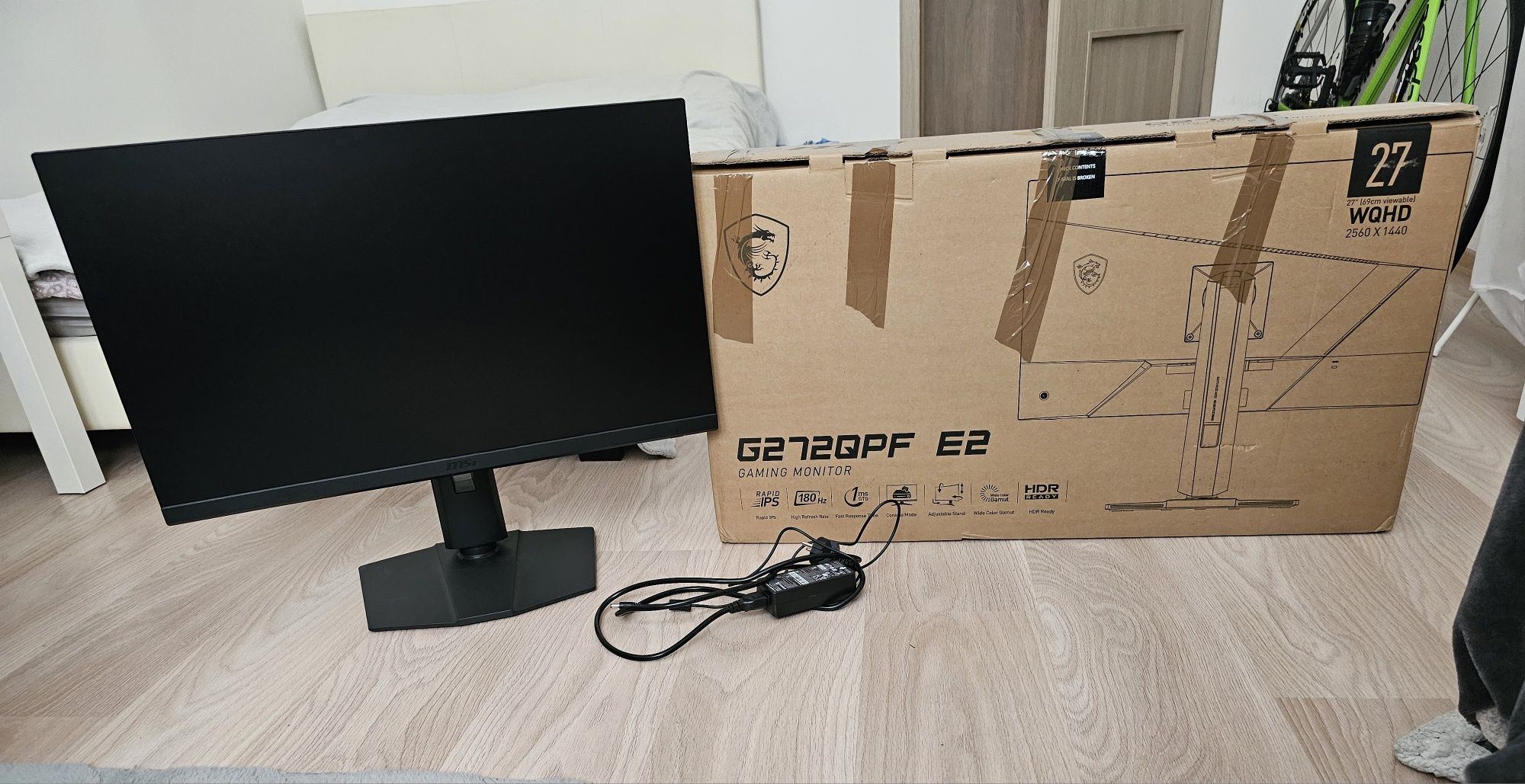 MSI G272QPF E2 1440p 180Hz IPS monitor gamingowy