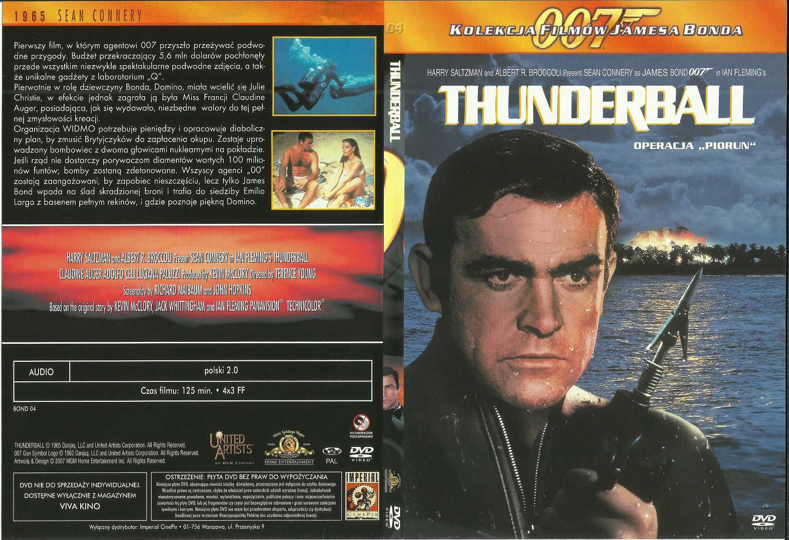Thunderball Operacja "Piorun" (1965) - film na DVD