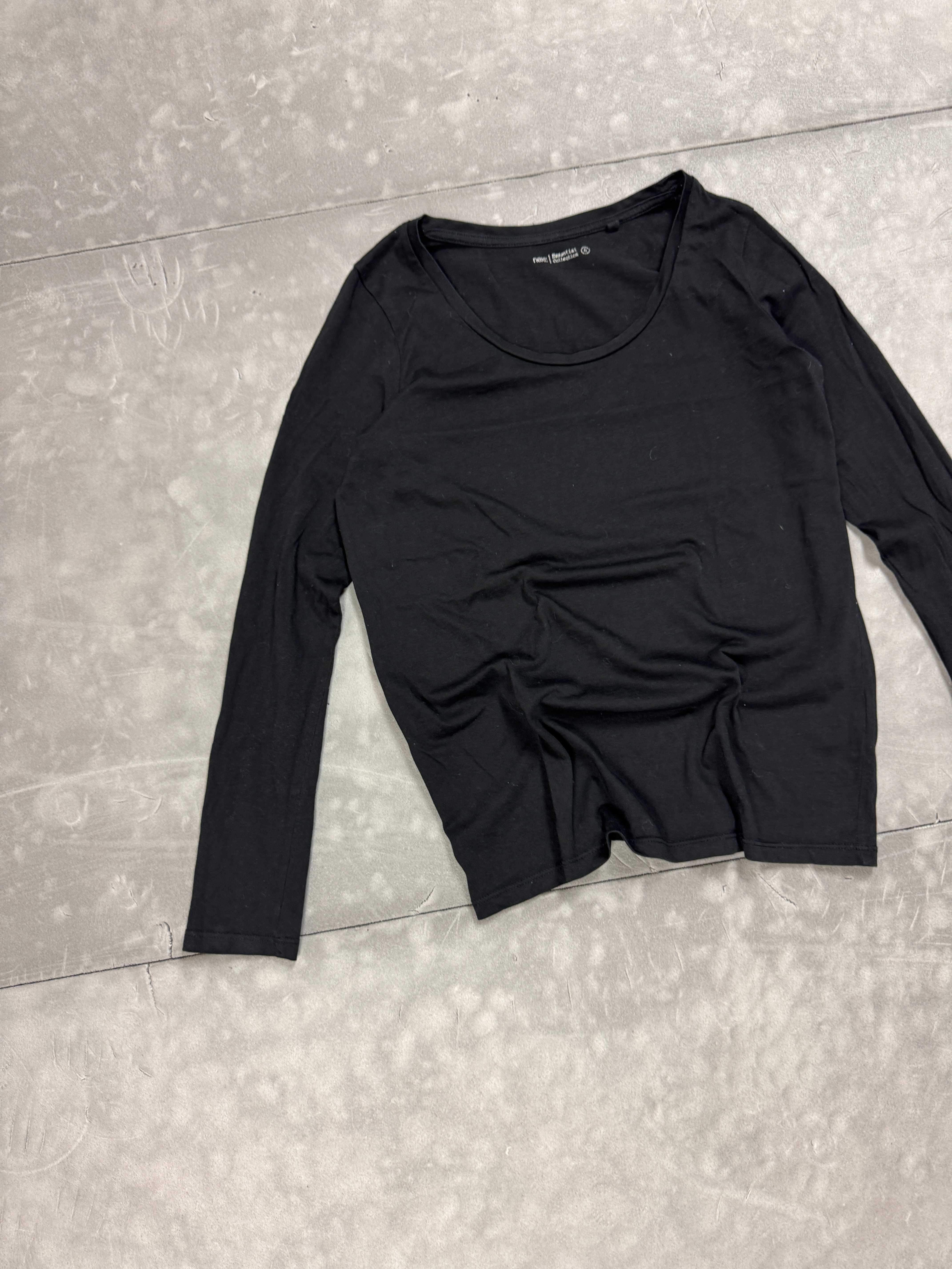 Czarna damska bluzka longsleeve T-shirt (XS/S) retro vintage y2k 90s