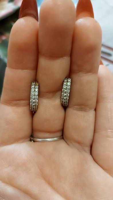 Продам серёжки серебро