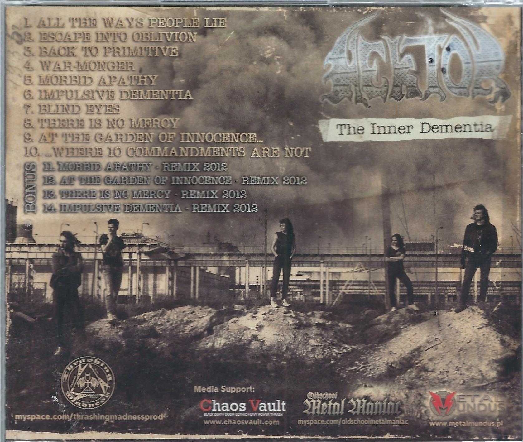 CD Hektor - The Inner Dementia (2012) (Thrashing Madness Productions)