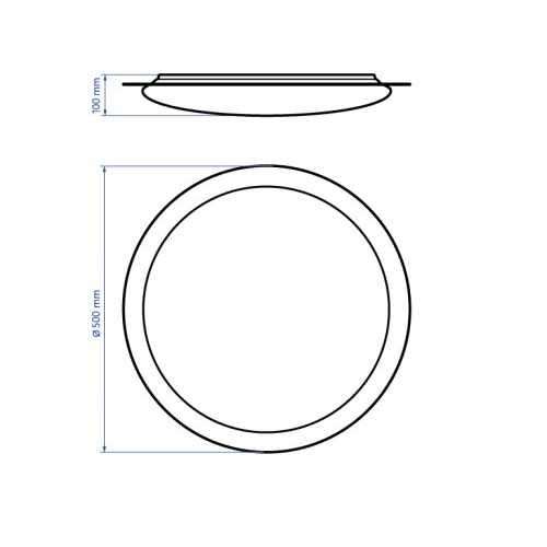 Світлодіодний смарт світильник з пультом ДУ 70W
