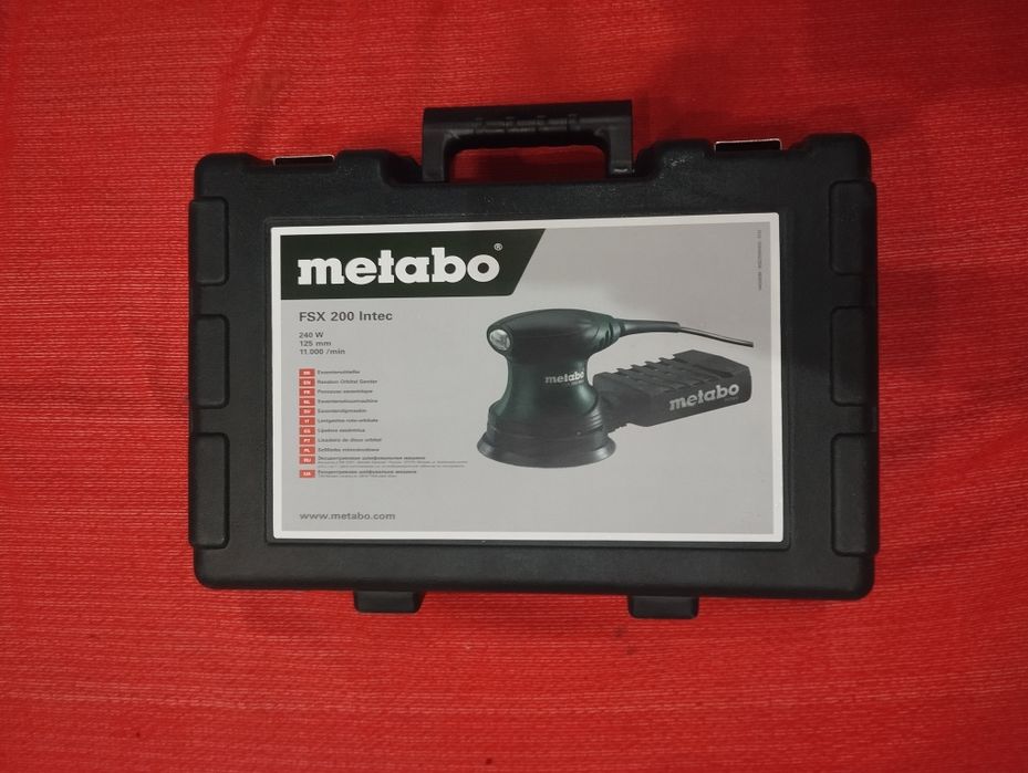 эксцентриковая шлифмашина metabo fsx 200 intec