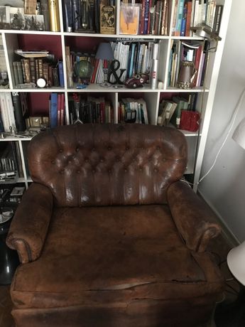 Sofa em cabedal vintage
