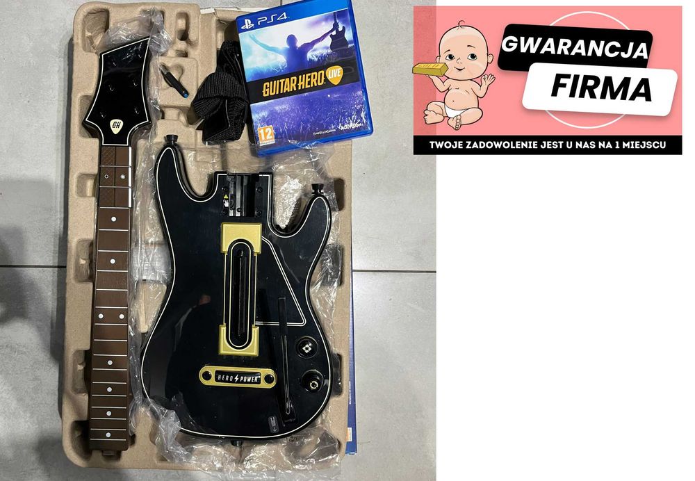Gra PS4 Guitar Hero Live Zestaw | Używany| Gitara + Gra |