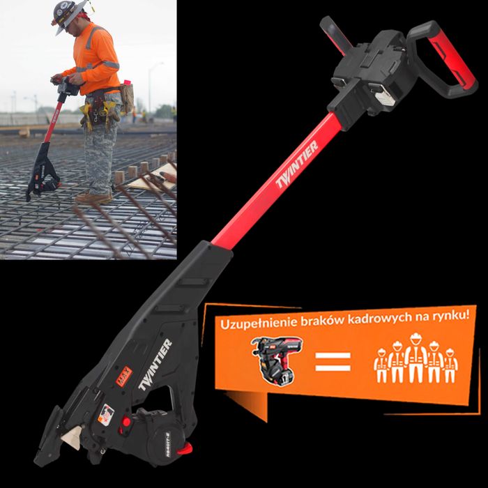 MOCNA Wiązarka do zbrojeń MAX RB401T-E pionowa do zbrojenia prętów FV,