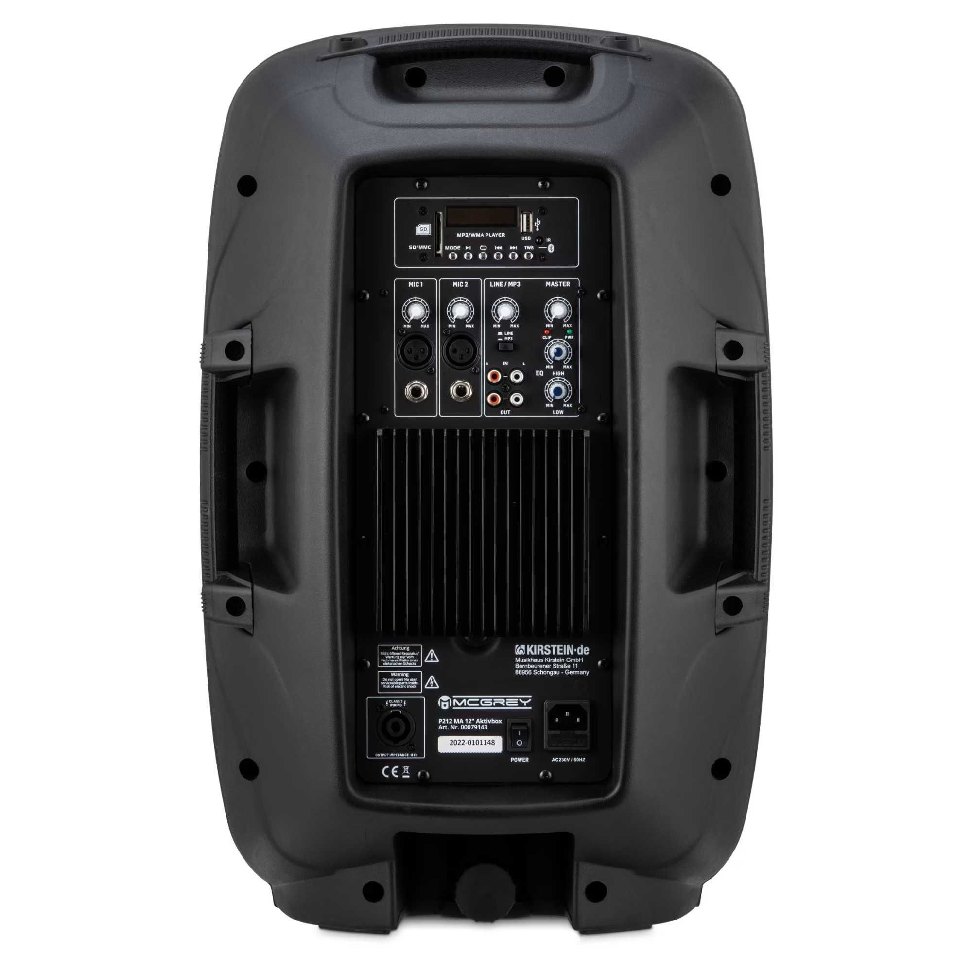 Głośnik aktywny McGrey P212 MA – 600 W – Profesjonalne nagłośnienie