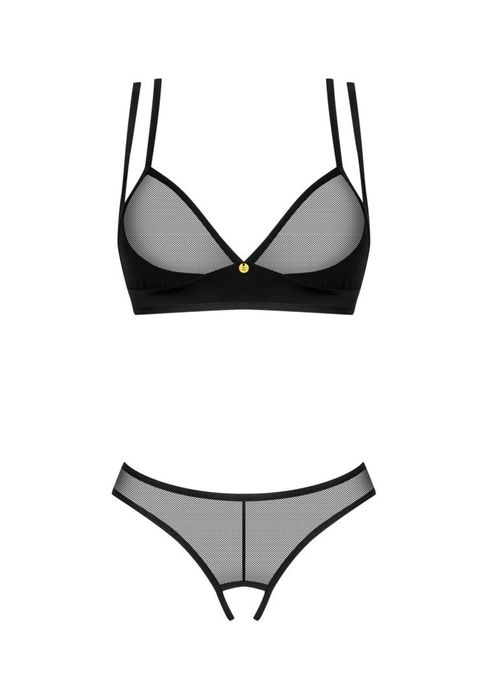 Obsessive - Nesari komplet 2-częściowy otwarty XS/S - WYPRZEDAŻ