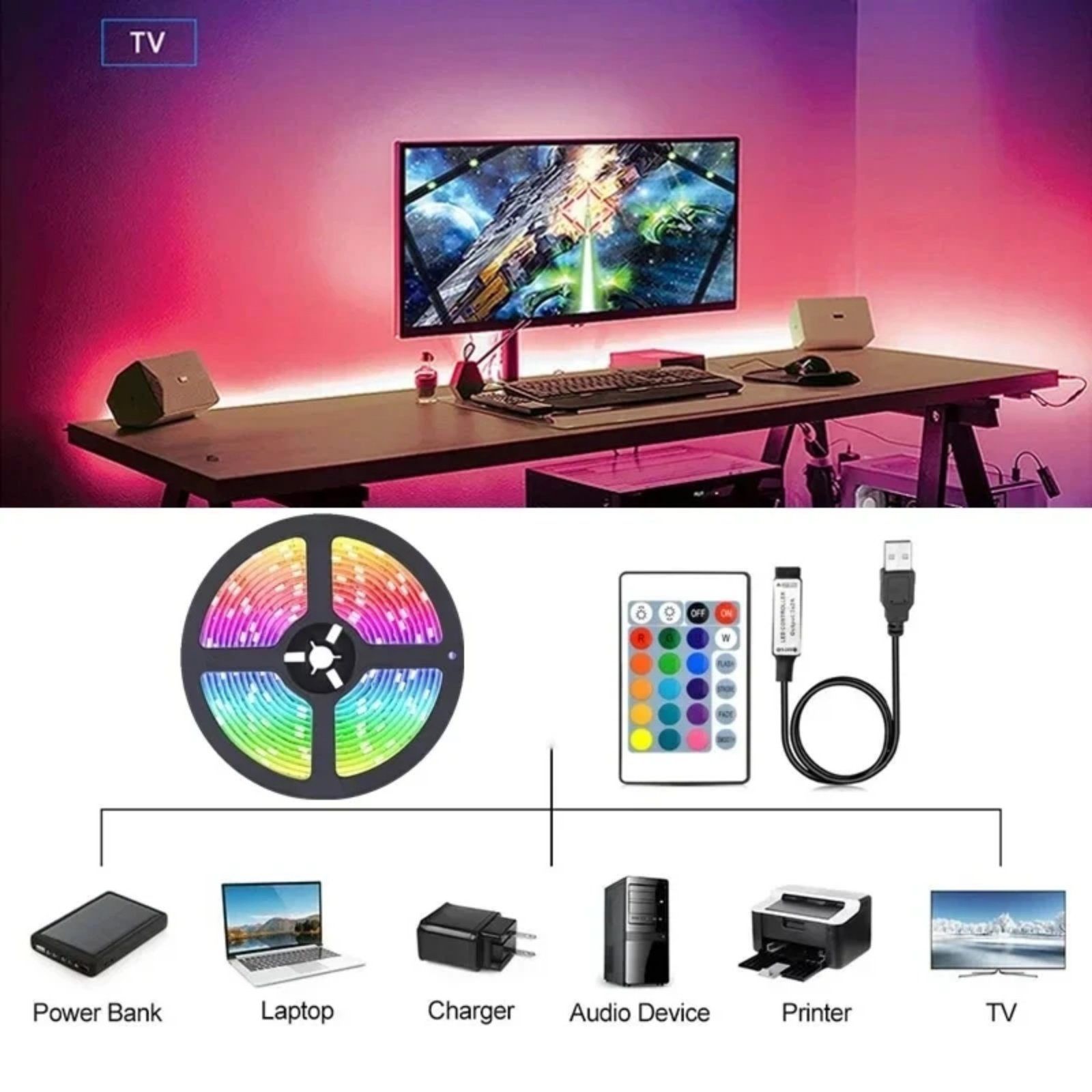 Светодиодная Лента led лента світлодіодна стрічка Лед стрічка RGB5050