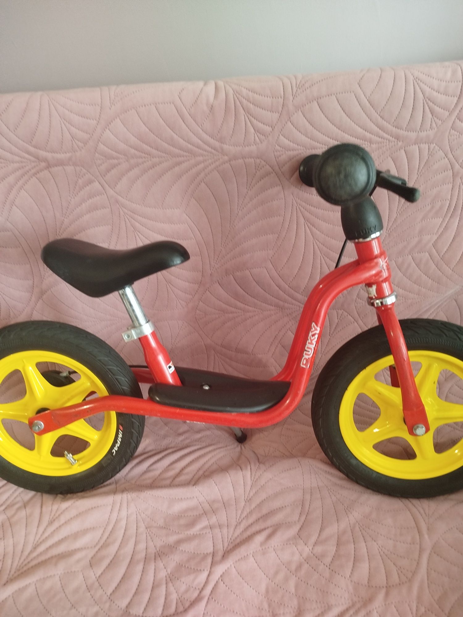 Puky rowerek biegowy 12" LR1, czerwony, stopka, hamulec