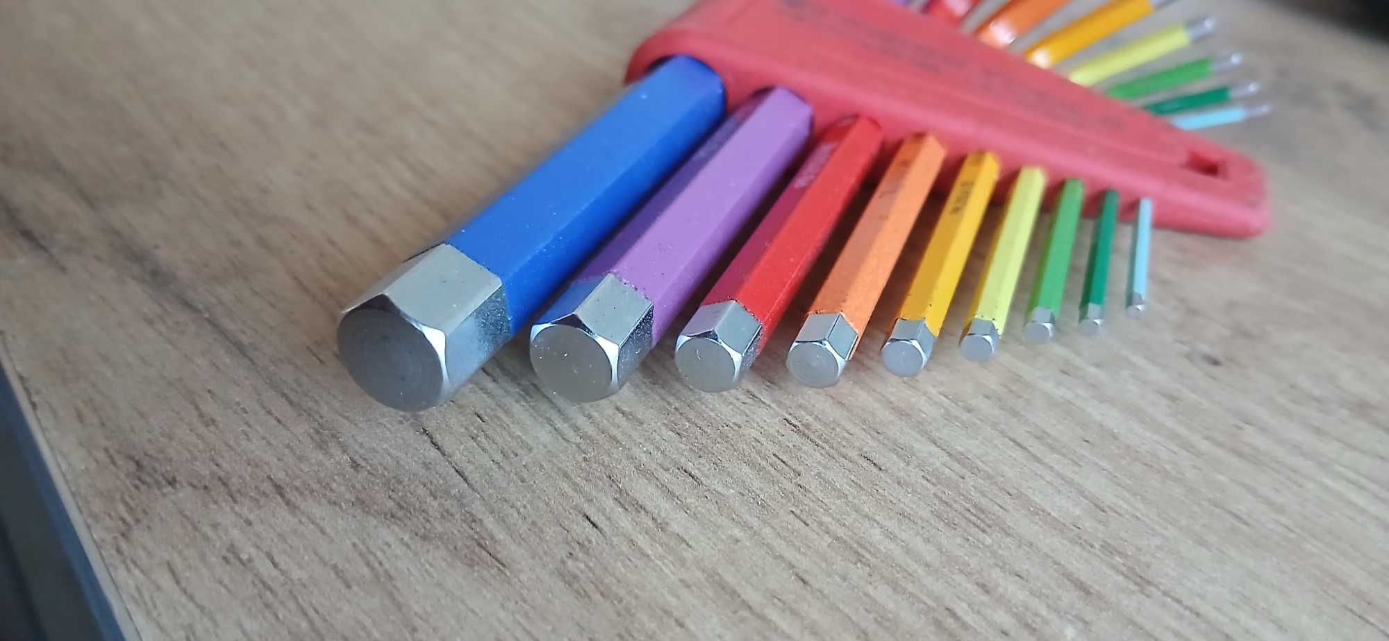 Pb Swiss Tools, imbusy, kolorowe, 1,5-10