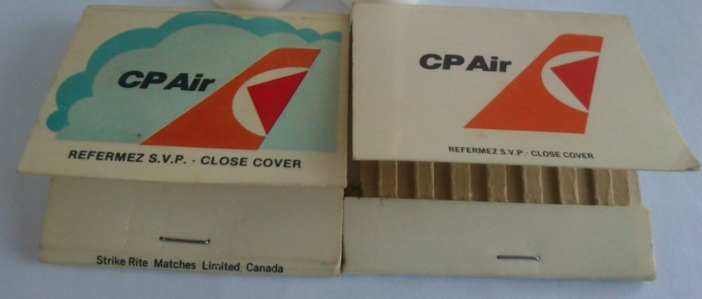 Aviação comercial-CP Air (carteiras de fósforos novas)
