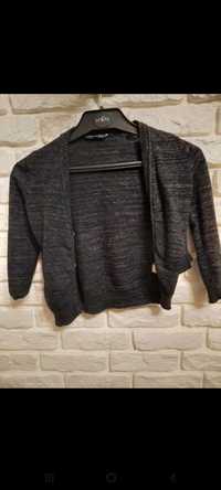 sweter rozpinany reserved 104 ciemny szary