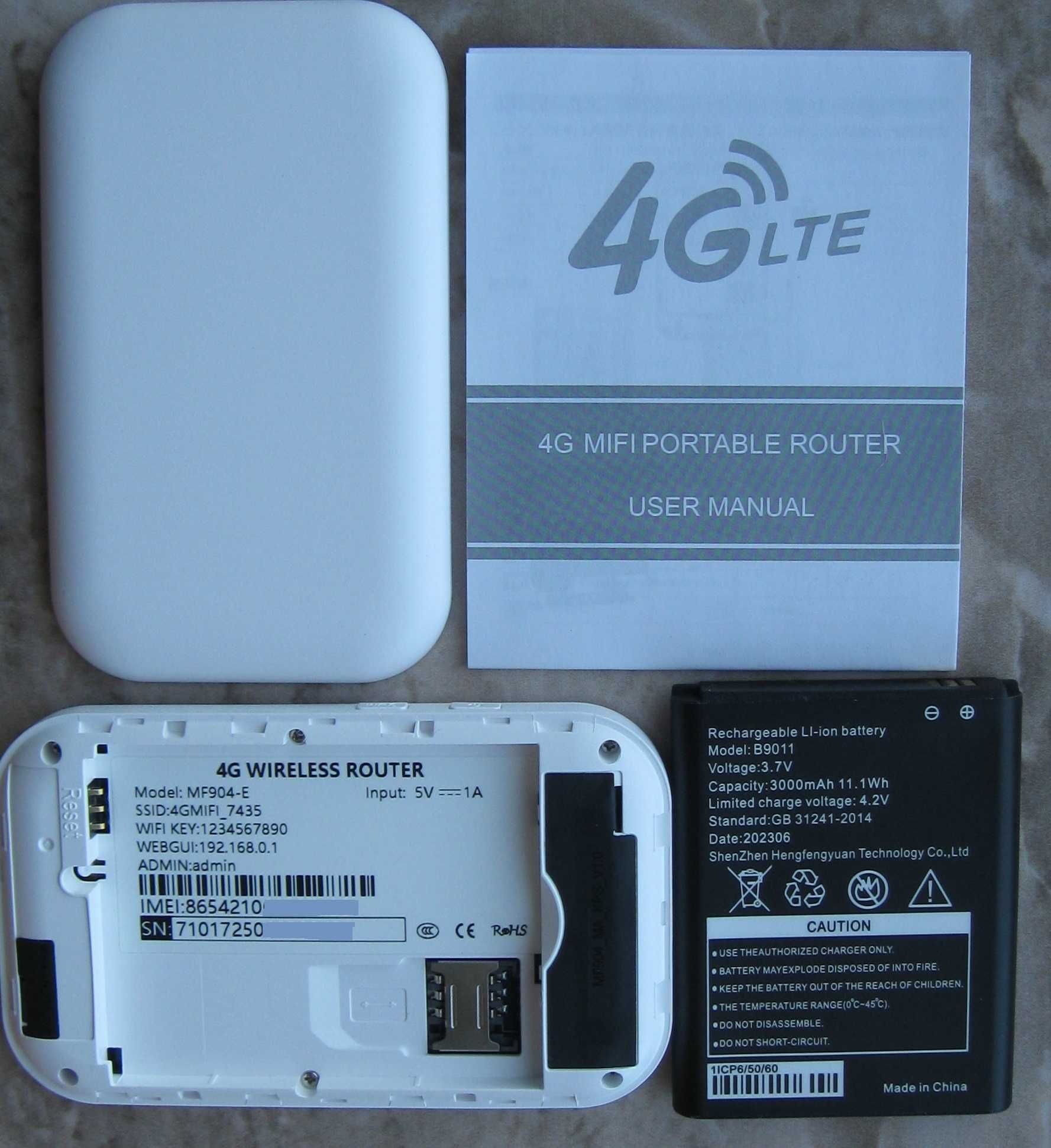4G LTE-модем-роутер WiFi MF904, все операторы, все частоты.