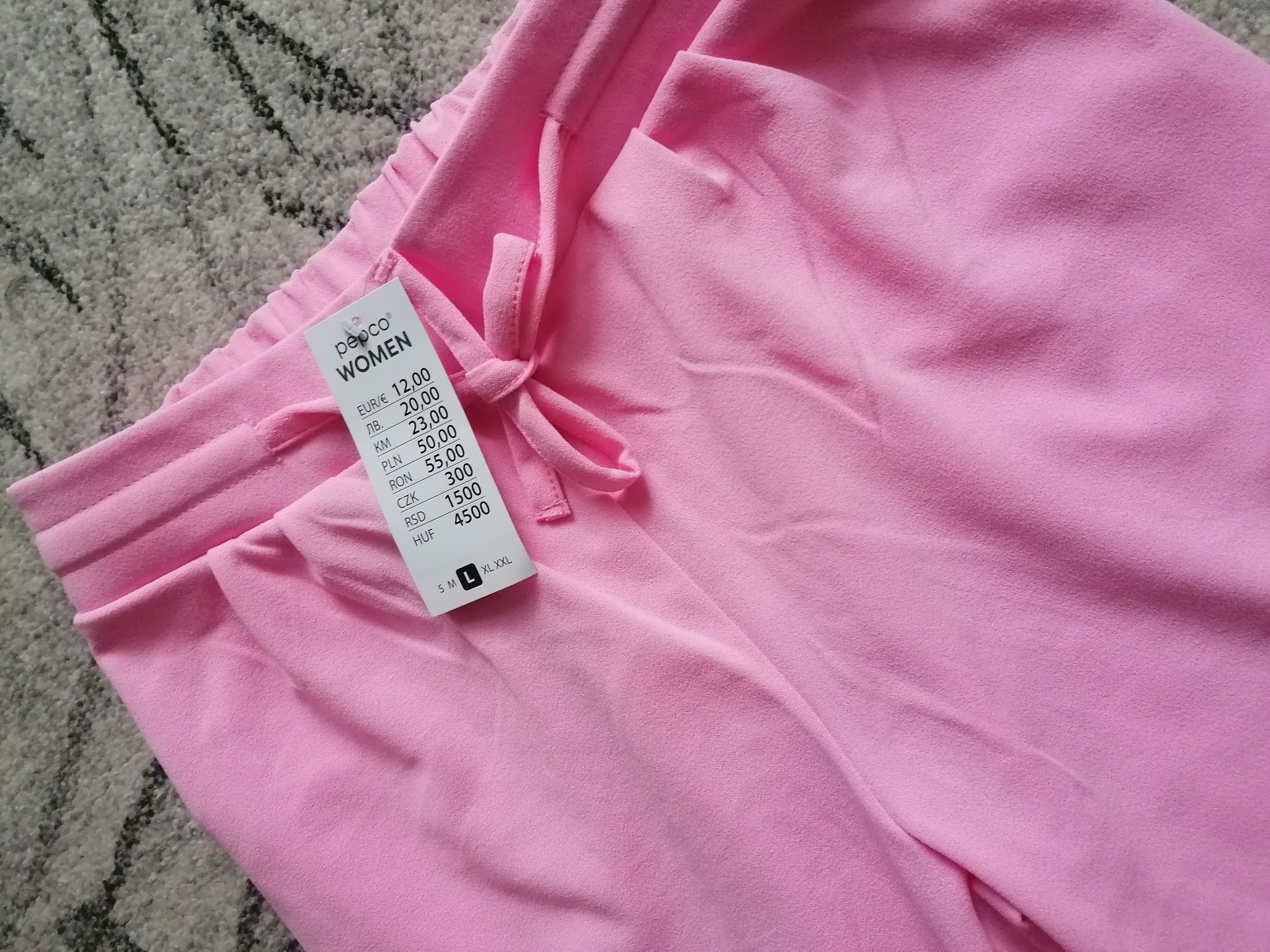 Jak Nowe różowe spodnie damskie eleganckie L/ xl  42