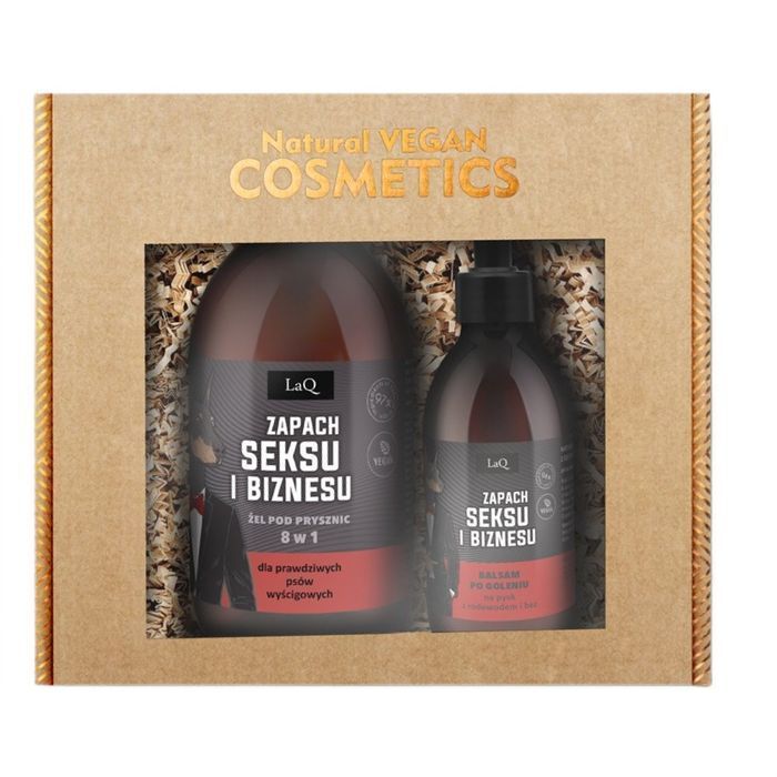 LaQ Zapach Seksu i Biznesu żel pod prysznic 500ml + balsam po goleniu