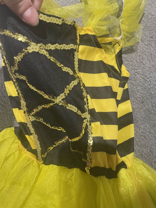 Kostium strój pszczółka sukienka 3 el 100-110