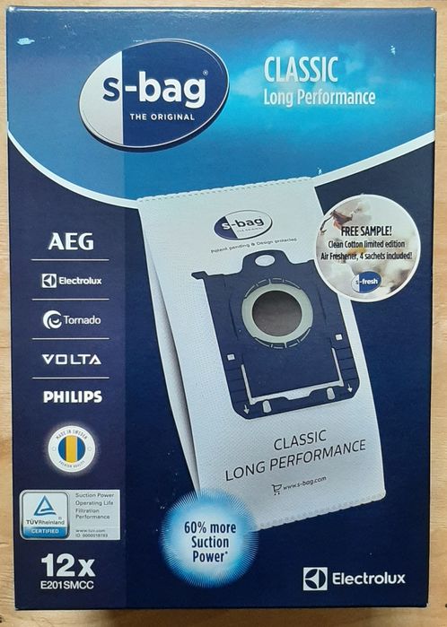 Мешки пылесборники для пылесоса Electrolux 12ш Philips FC8021/03 S-Bag