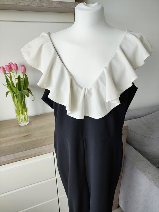 Kombinezon damski długi elegancki 42 XL H&M na przyjęcie