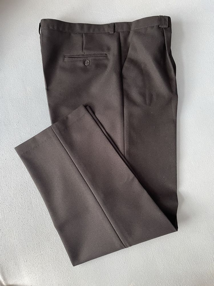 Eleganckie spodnie materiałowe garniturowe męskie