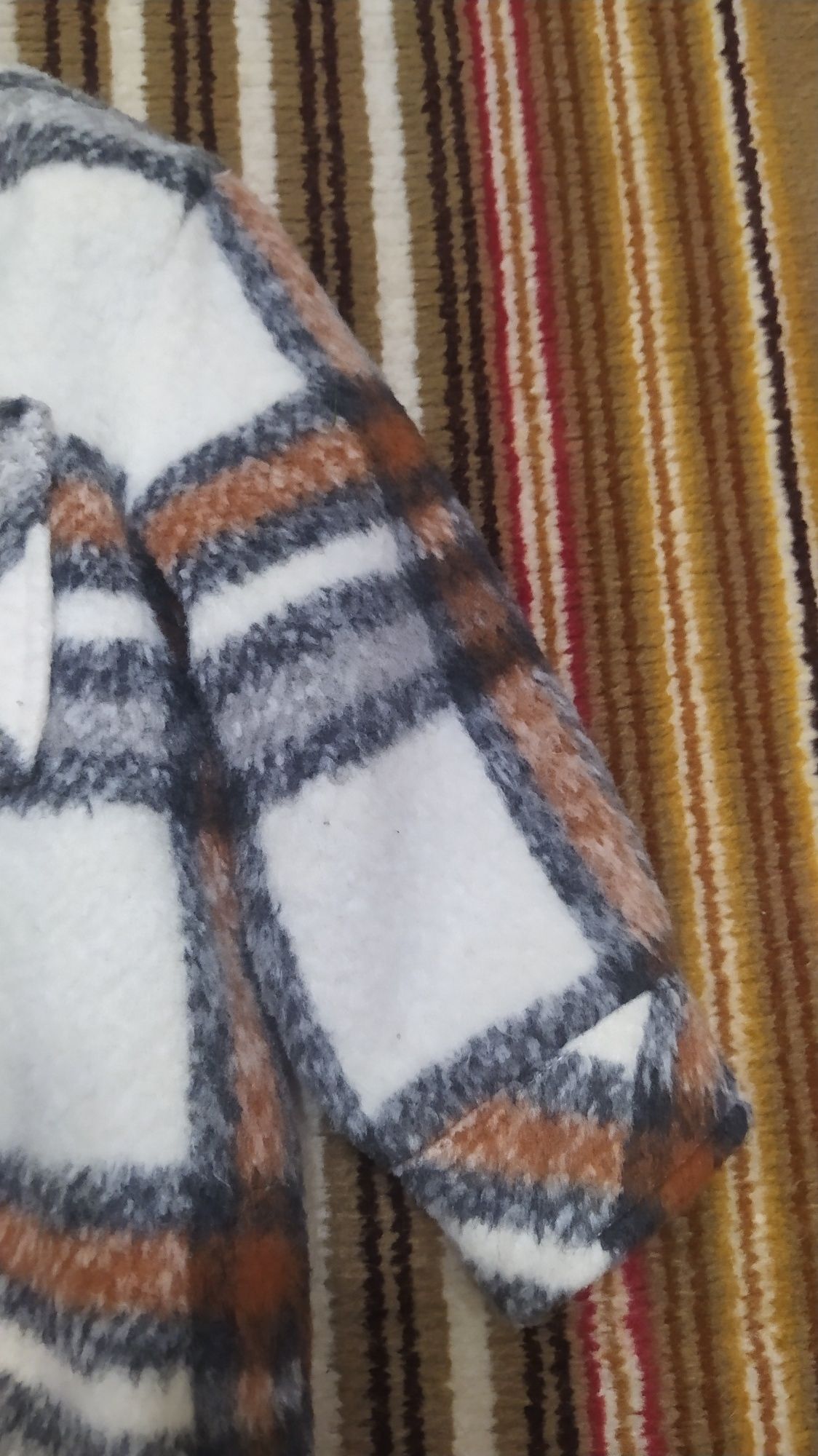 Kurtka wiatrówka wiosenna typu koszula w kratę Matalan nowa typu polar
