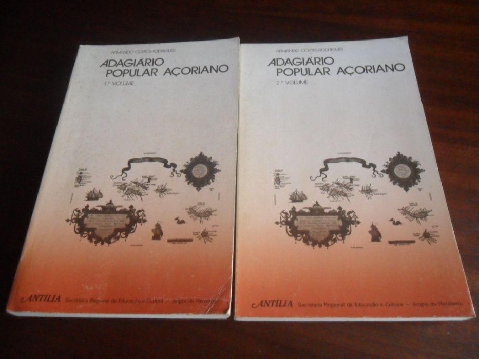 "Adagiário Popular Açoriano" de Armando Cortes-Rodrigues - 2 Volumes