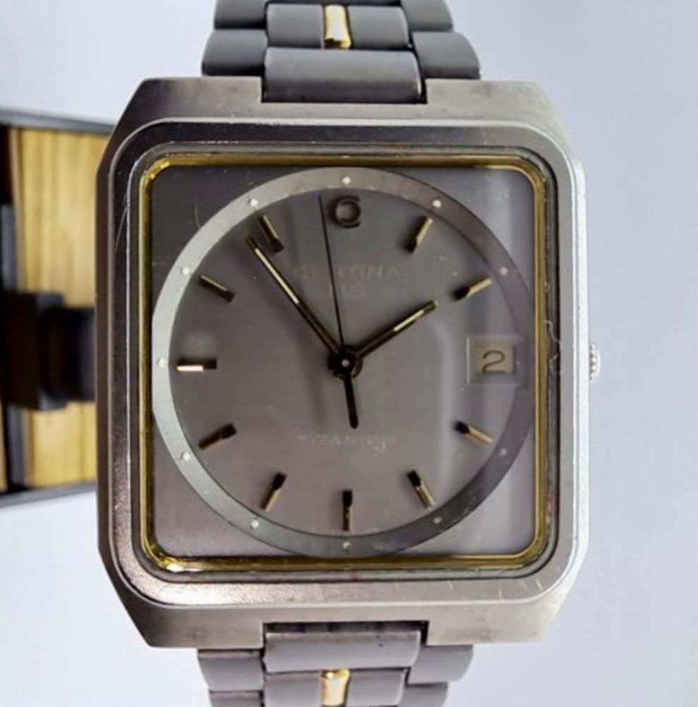 Relógio Certina DS Titanium Vintage Anos 70
