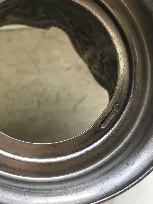 Набор подстаканник космос+ тонкостенный  стакан  + ложка. Мельхиор.