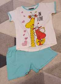Piżama letnia żyrafa, 110 chłopiec dziewczynka