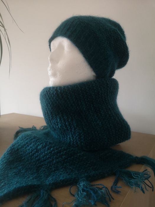 Czapka i szal wełniany