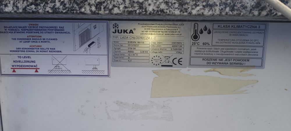 Lada chłodnicza Juka