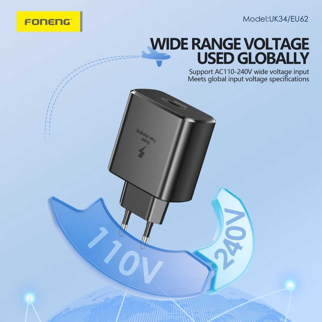SZYBKA Ładowarka 45W kostka USB-C USB typ C Quick Charge 4 PPS