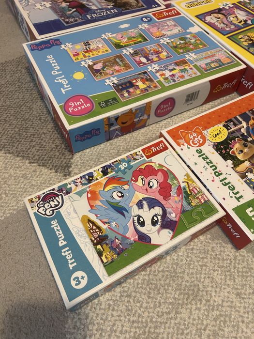 Puzzle Trefl 4w1 Miniony my little pony 4+