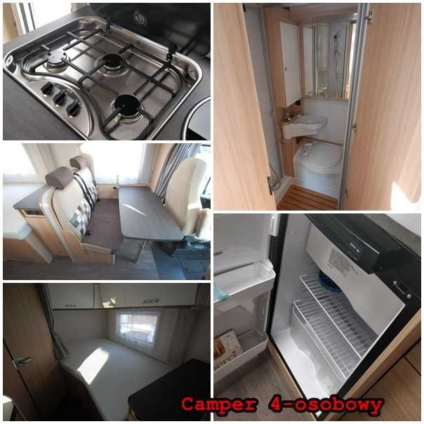 Kamper wynajem kampera 4 i 6 osób 2019r OD 300 PLN BRUTTO!!! od 3DNI!