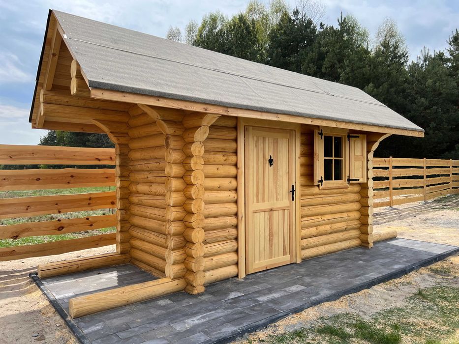 Komplet Okno z Okiennicą do domku Letniskowego 80x60 cm