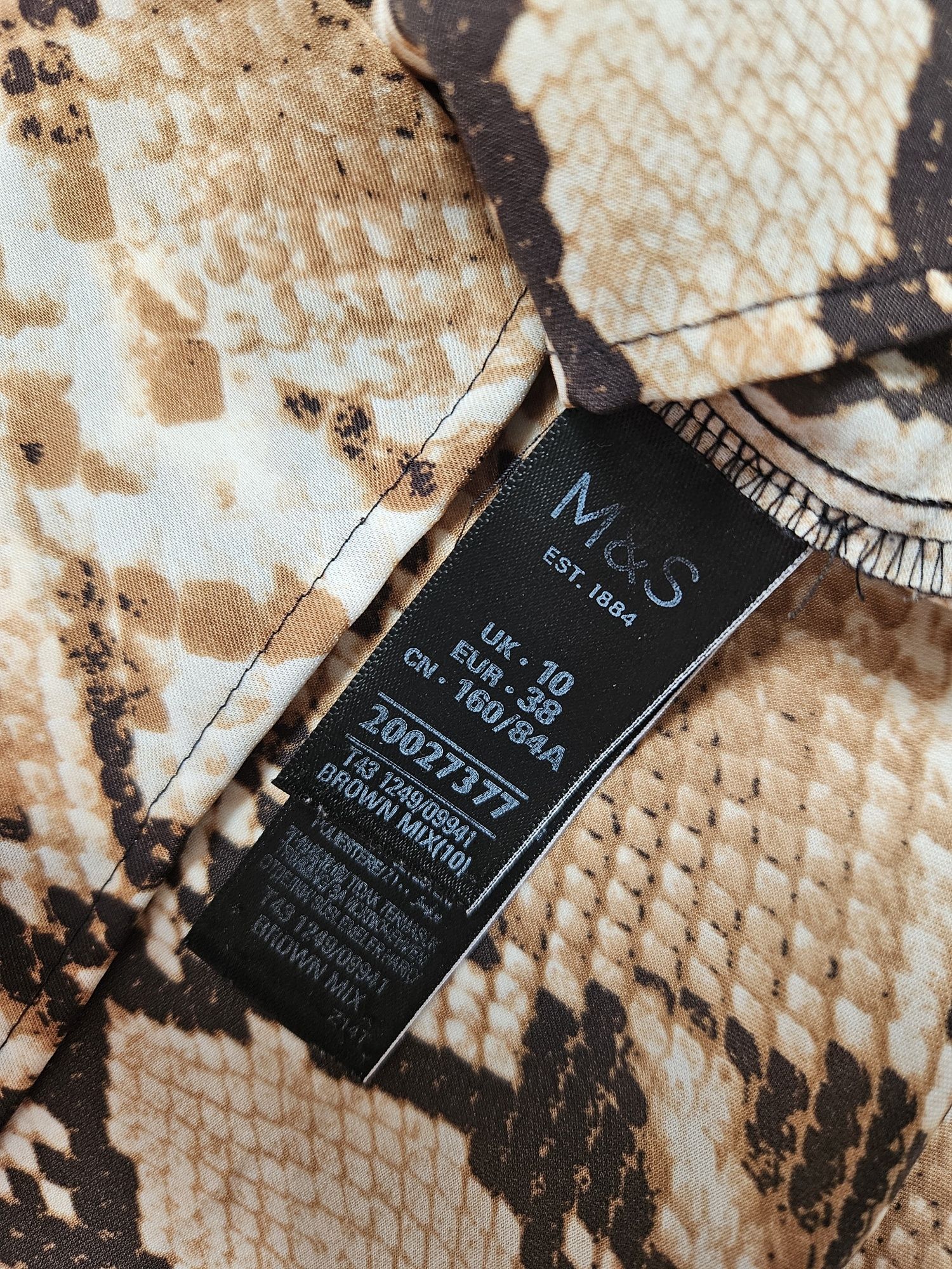 Koszula damska print snake M&S Collection 38 M virall lato koszula