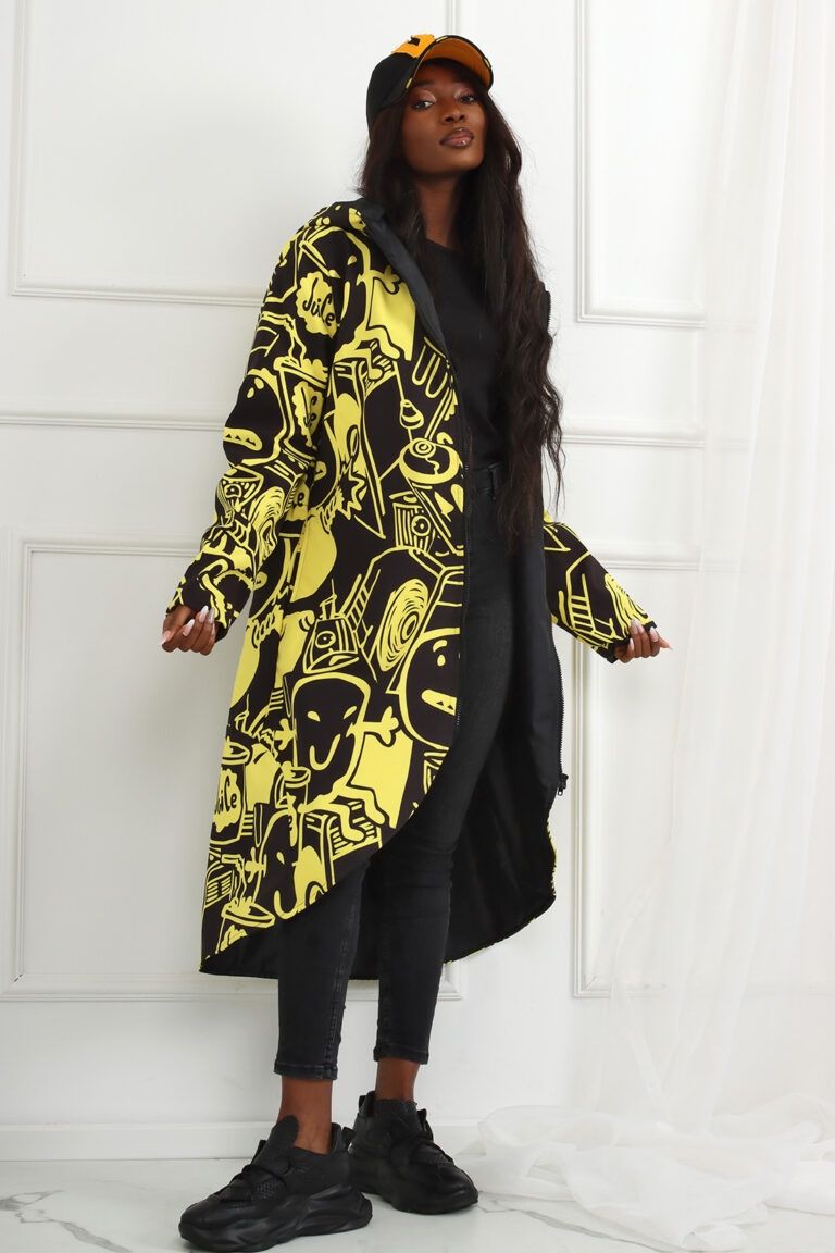Parka damska waterproof print kolekcja Premium limitowana edycja