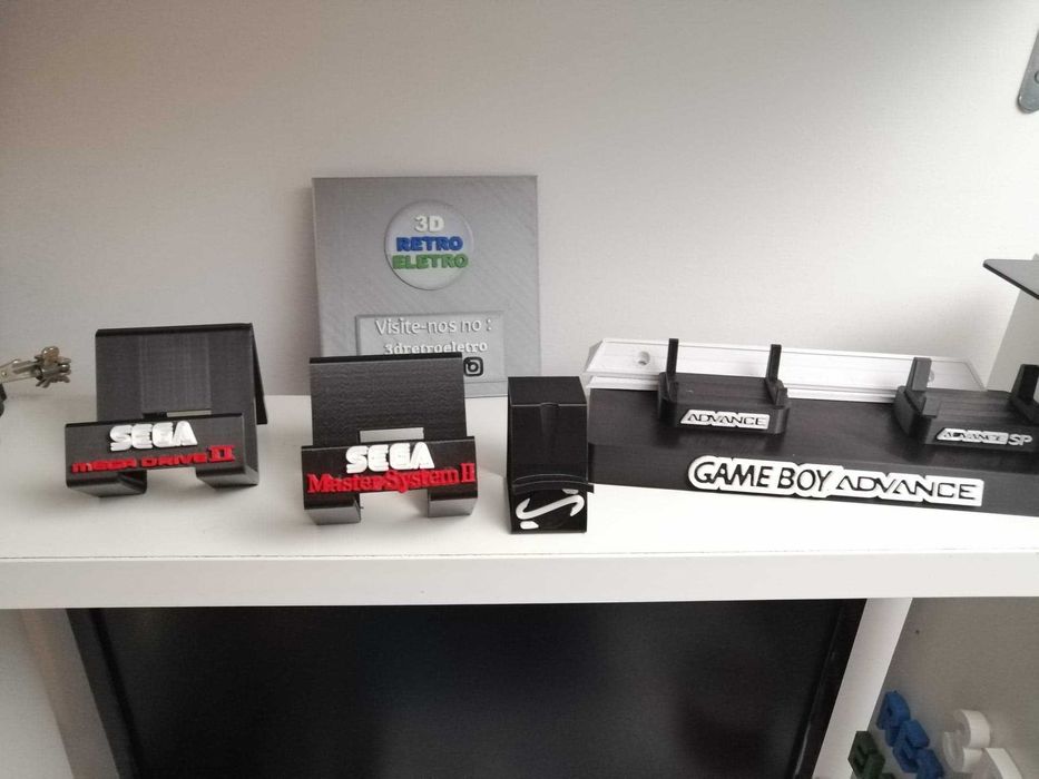 Suportes impressos em 3D para Todas Consolas, PS, XBOX, Sega, Nintendo