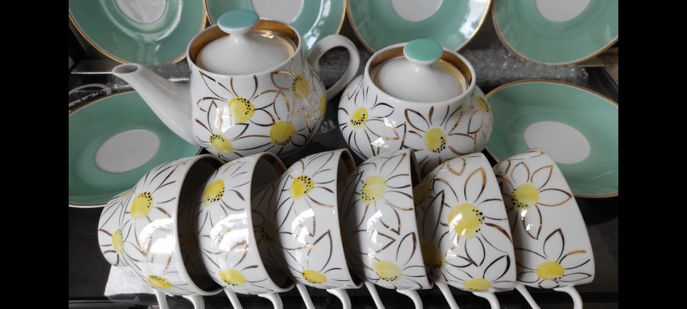 Сервиз Барановского ФЗ ромашки с блюдцами Лихте, хороший подарок