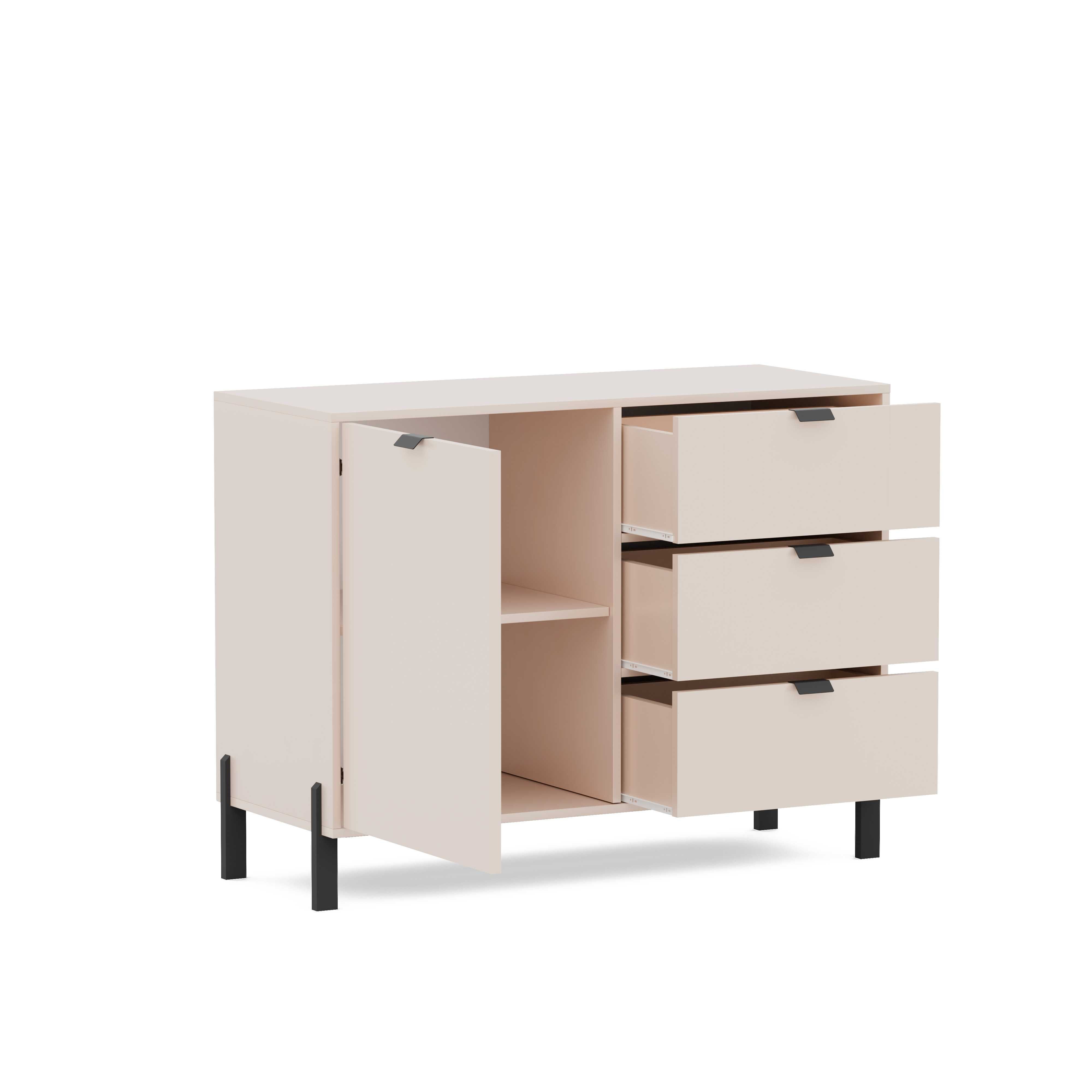 Szafka/komoda Cremona 109x85x45 (beż piaskowy)
